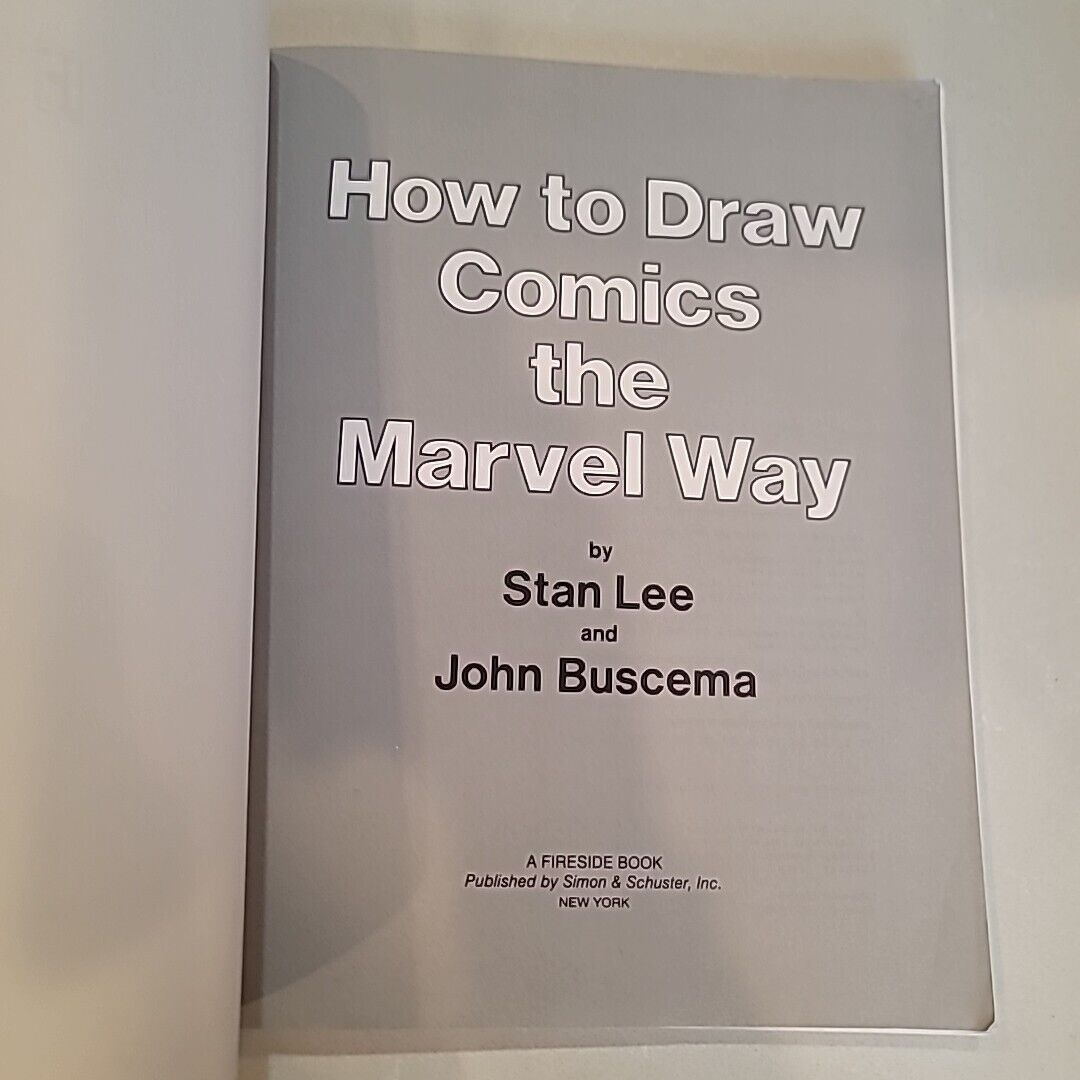 HOW TO DRAW COMICS MARVEL WAY STAN LEE JOHN BUSCEMA PAPERBACK TPB 