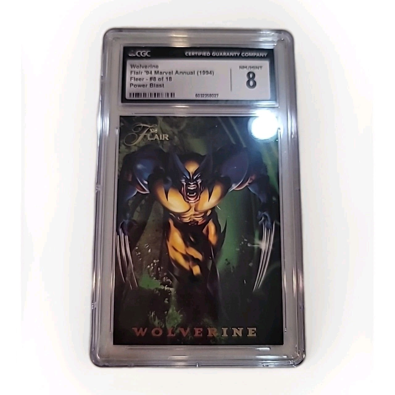 1994 Marvel Universe '94 Flair Powerblast #8 Wolverine CGC NM/M 8