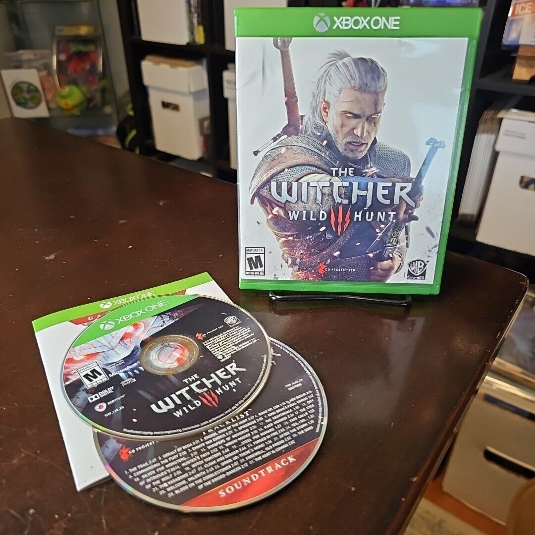 The Witcher 3 Wild Hunt Xbox One COMPLETE WITH SOUND TRACK BONUS CD