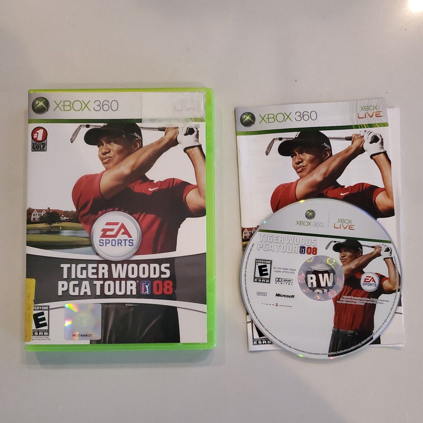 TIGER WOODS PGA TOUR 08 (2008) XBOX 360 [COMPLETE] Good & Tested