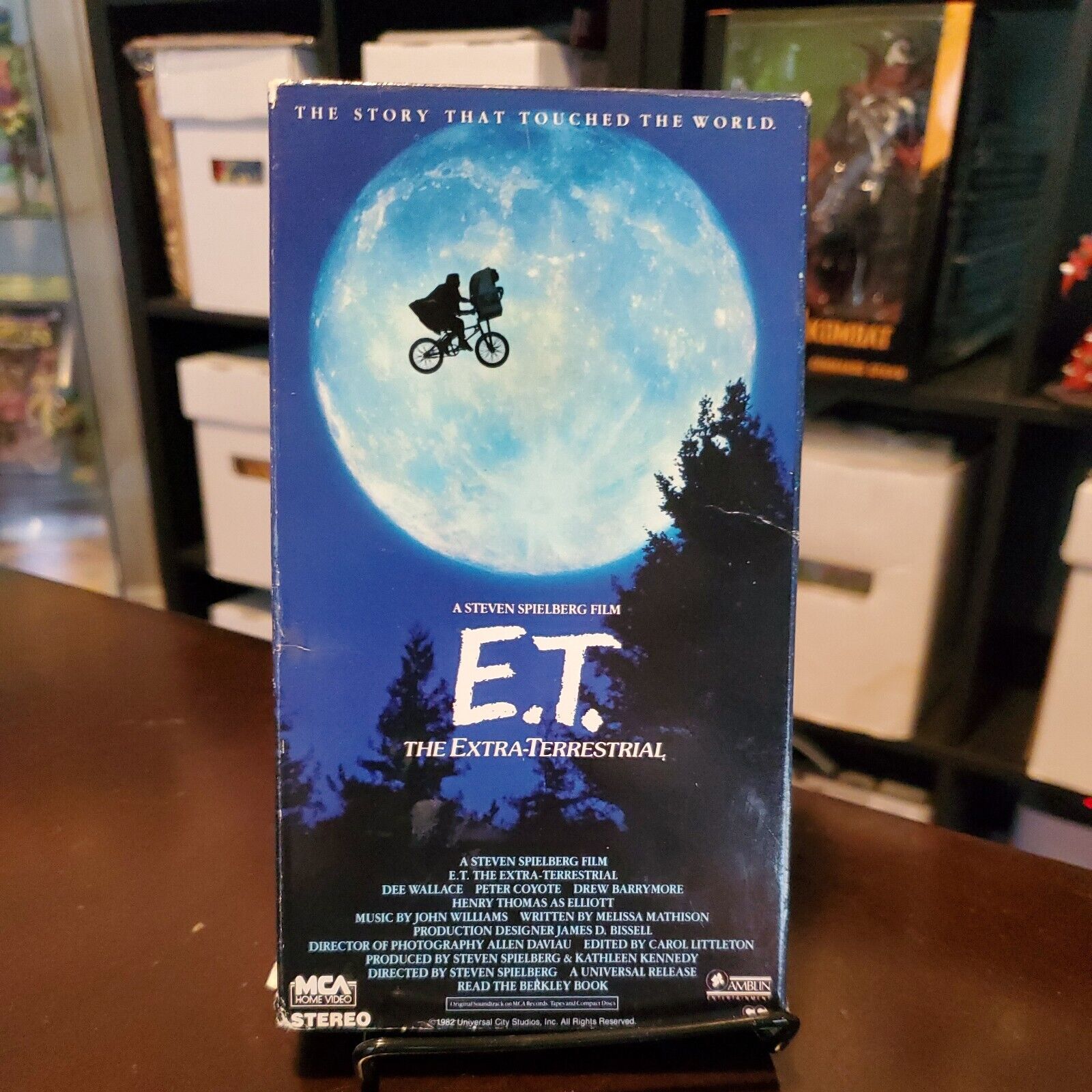 E.T. The Extra Terrestrial VHS 1986 GREEN & Black Tape Spielberg