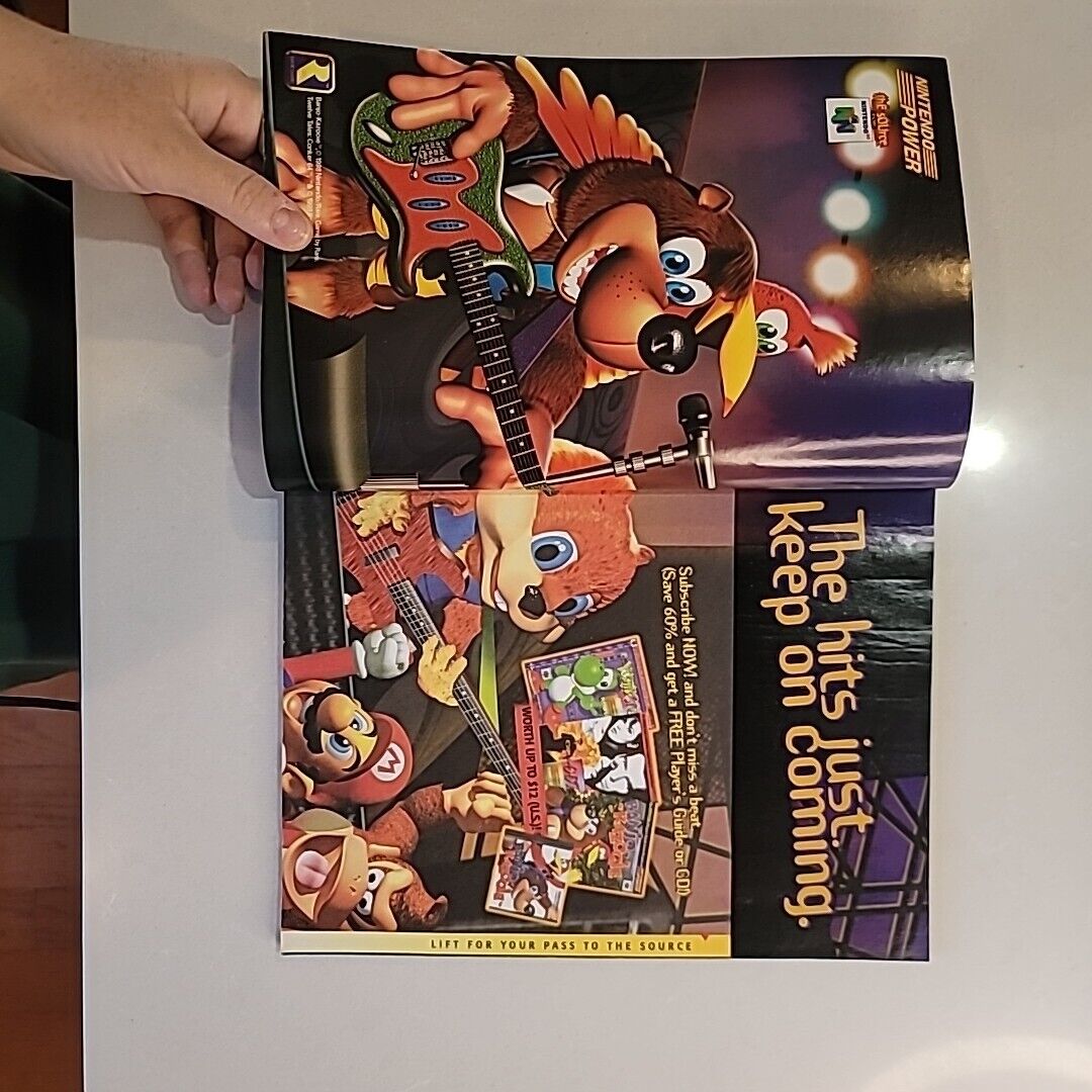 Nintendo Power Volume 112 F-Zero X w/ poster, inserts