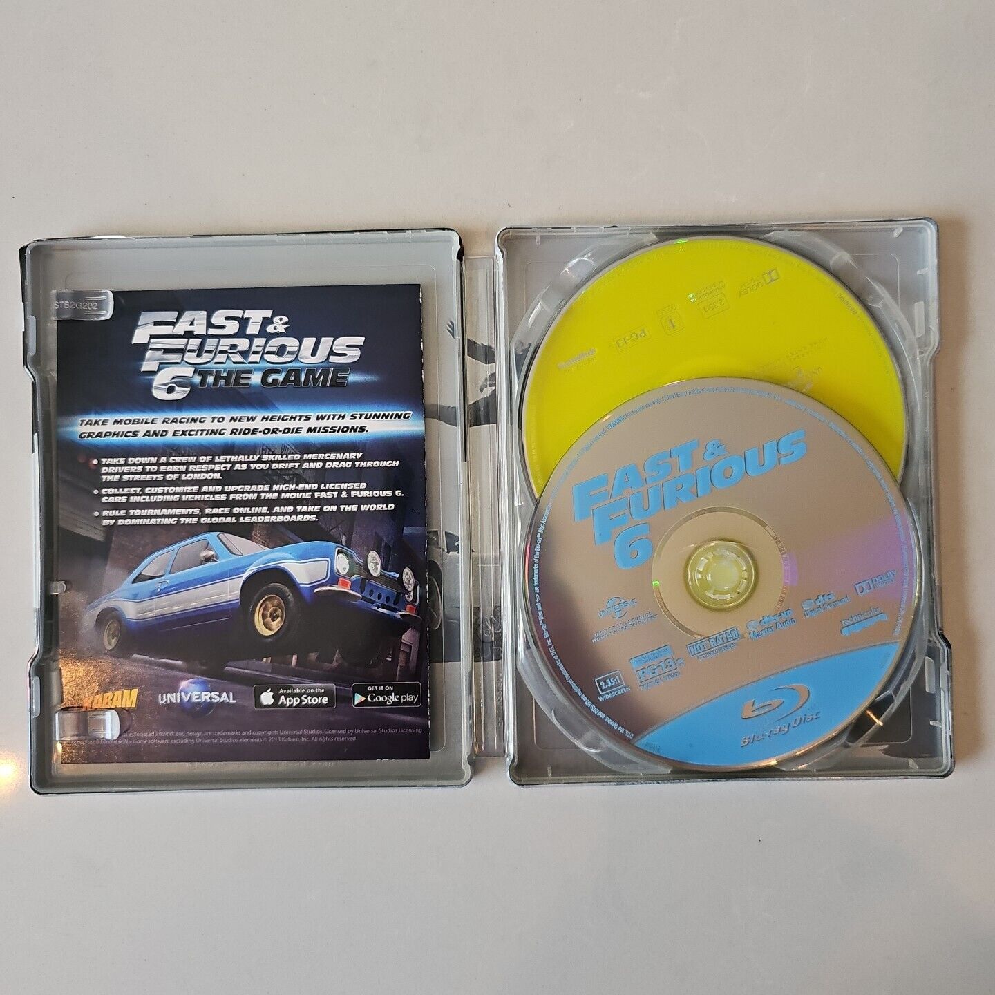 Fast and the furious 6 Steelbook (Blu-Ray, DVD)