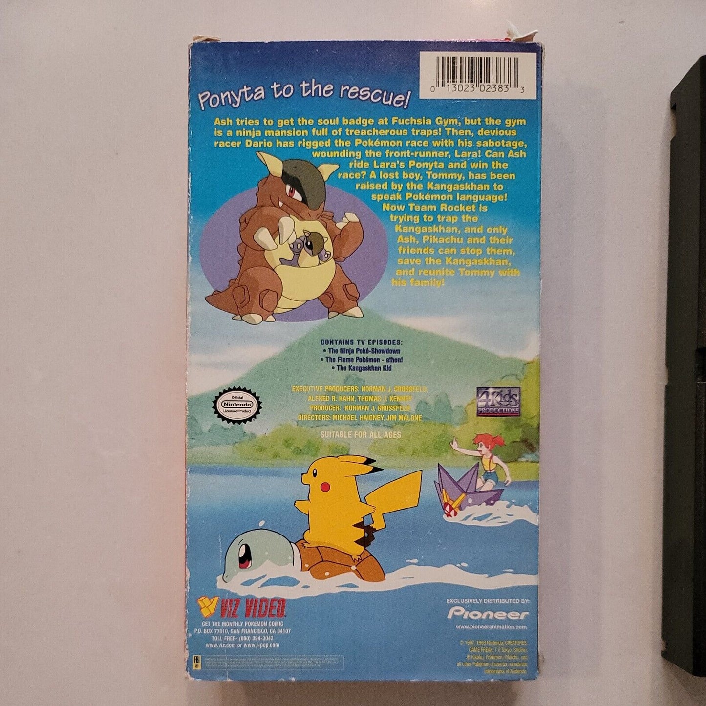 Pokemon Vol. 11: The Great Race (VHS, 1999) SB10