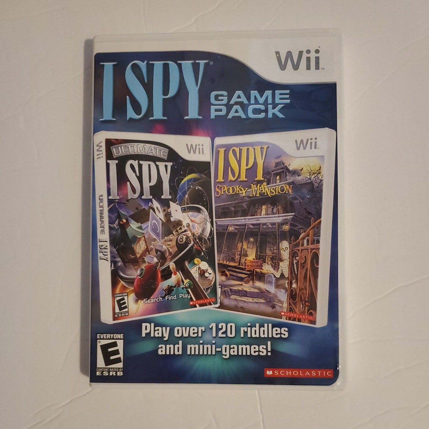 I Spy Game Pack - Ultimate / Spooky Mansion (Nintendo Wii, 2009) Complete CIB