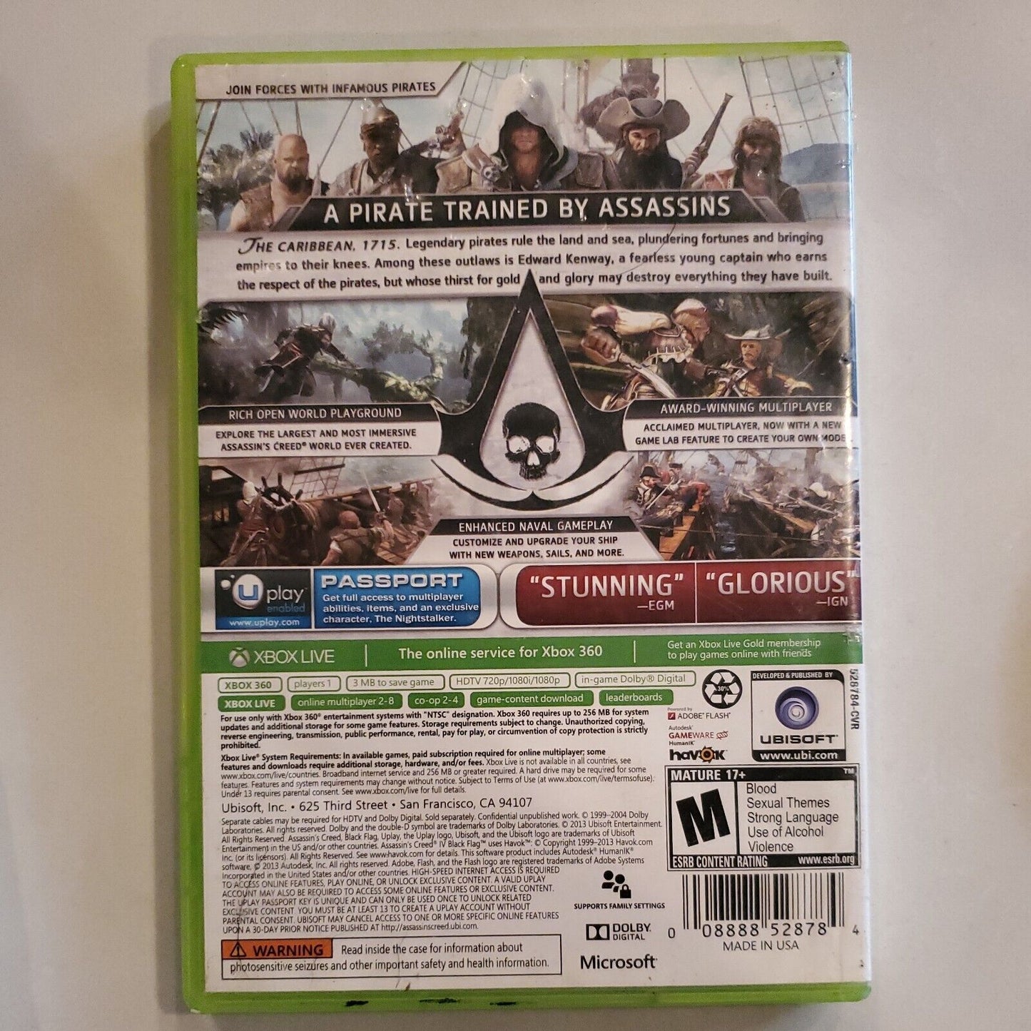 Assassin's Creed IV: Black Flag (Microsoft Xbox 360, 2013) SB11