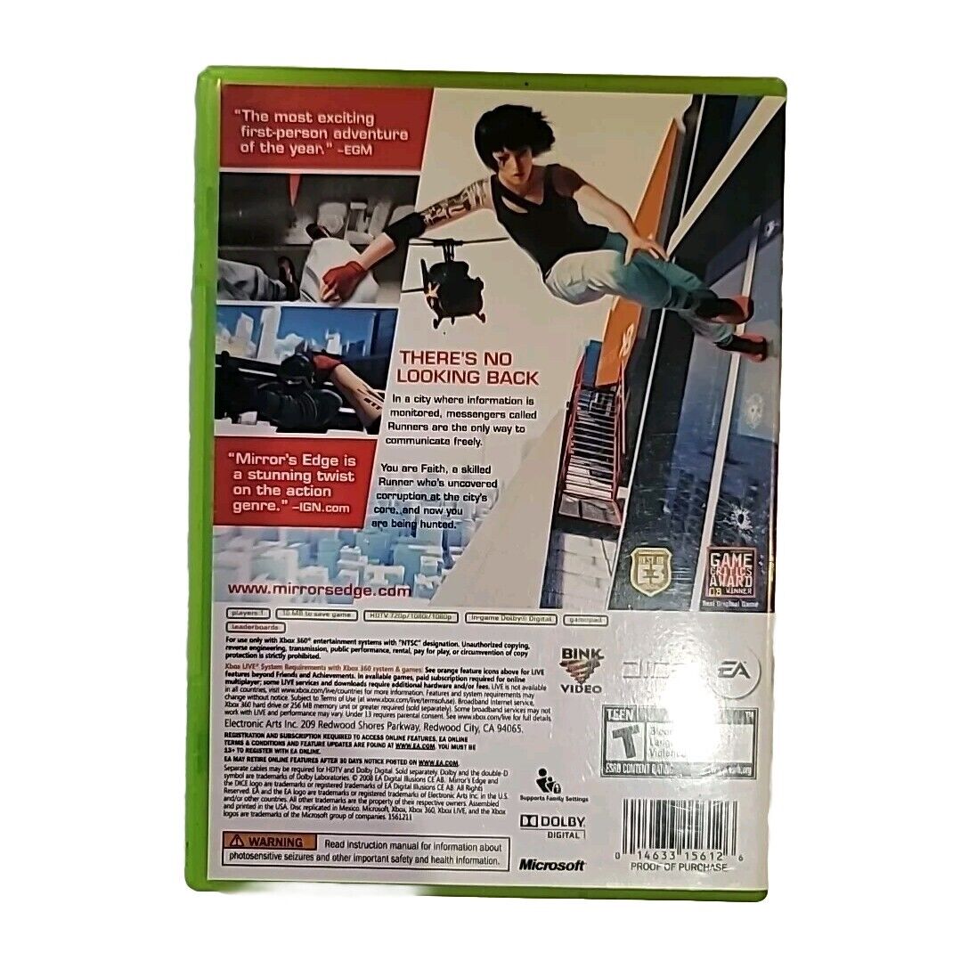 Mirror's Edge (Microsoft Xbox 360, 2008)