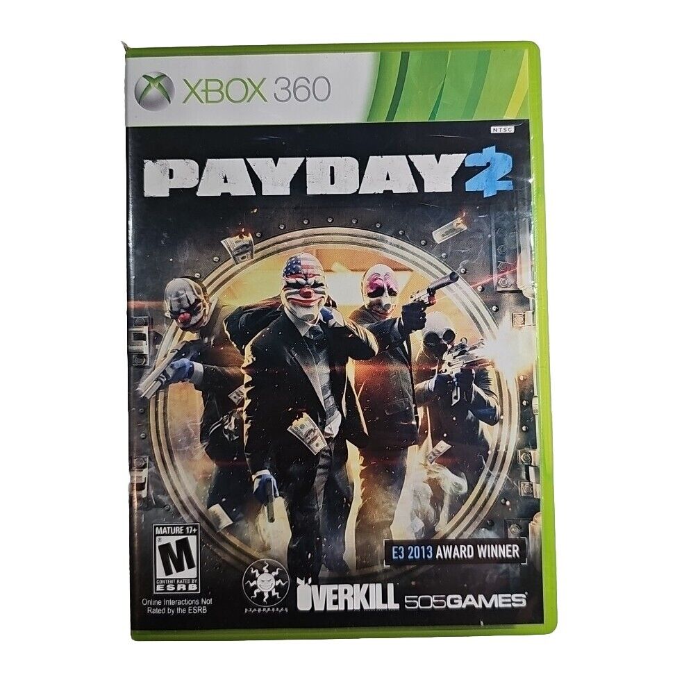 Payday 2 (Microsoft Xbox 360, 2013) CIB. Pre Owned