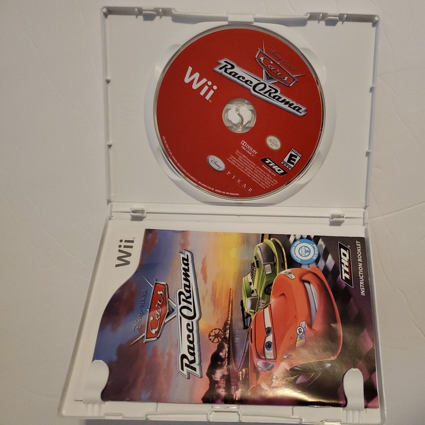 Cars Race-O-Rama (Nintendo Wii, 2009) Complete CIB with Manual