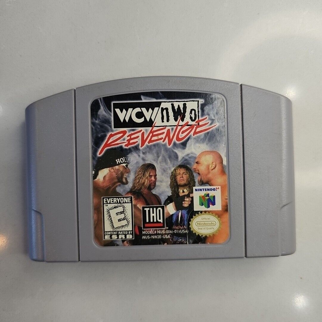 WCW NWO Revenge Nintendo 64 N64 1998 Game Cartridge And Manual Authentic Tested