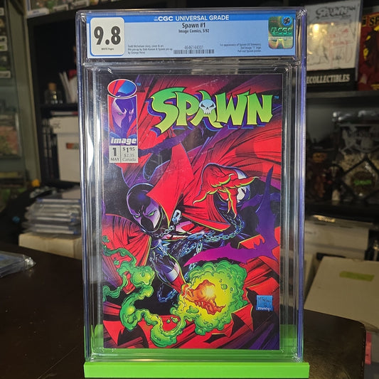 Spawn 1 CGC 9.8 Image 1992 WHITE pgs NM MINT Todd McFarlane Cover 1st Appearance