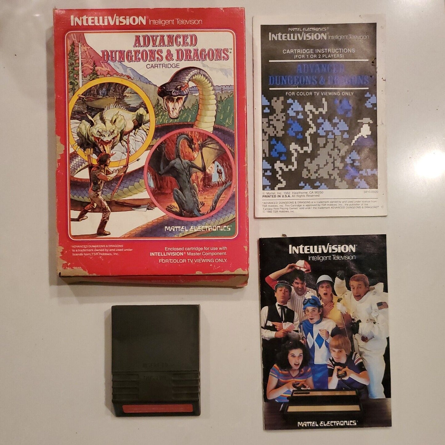 INTELLIVISION ADVANCED DUNGEONS & DRAGONS CLOUDY MOUNTAIN BOXED CIB Complete SB9