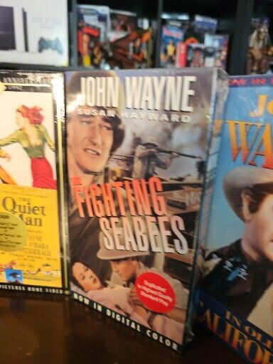 7 John Wayne VCR VHS Tapes - New Sealed Brand NEW