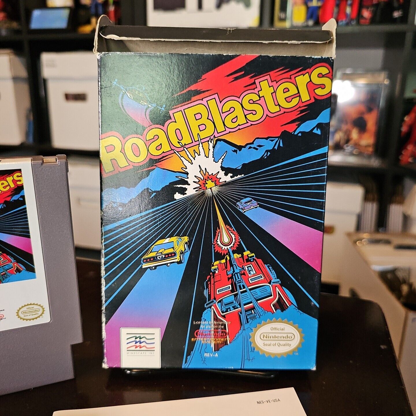 RoadBlasters NES Nintendo Complete CIB Authentic! Very Good Condition! NICE!