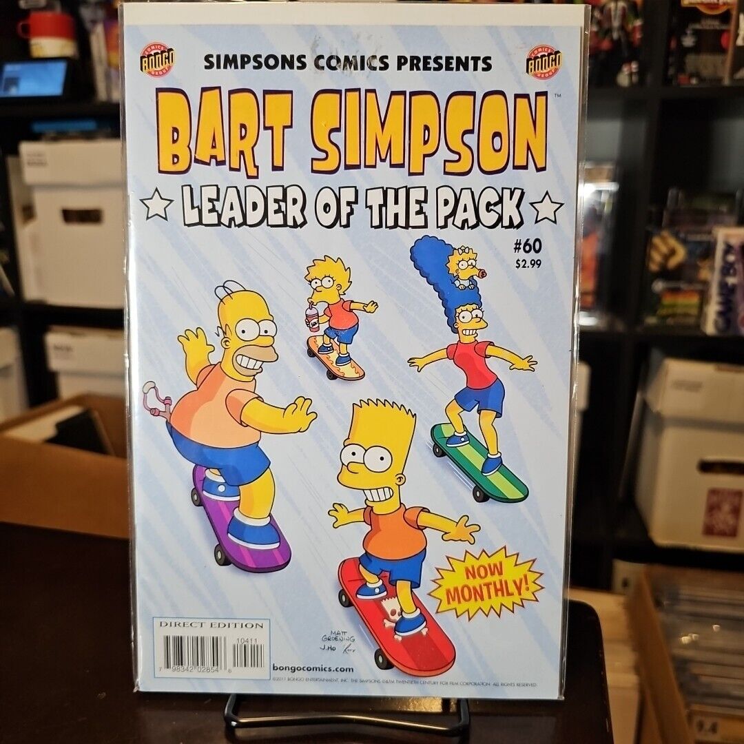 BART SIMPSON #60, 2011, VERY FINE CONDITION