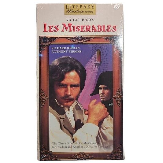 Les Miserables VHS Tape 1993 Anthony Perkins Richard Jordan TV Prod New SEALED