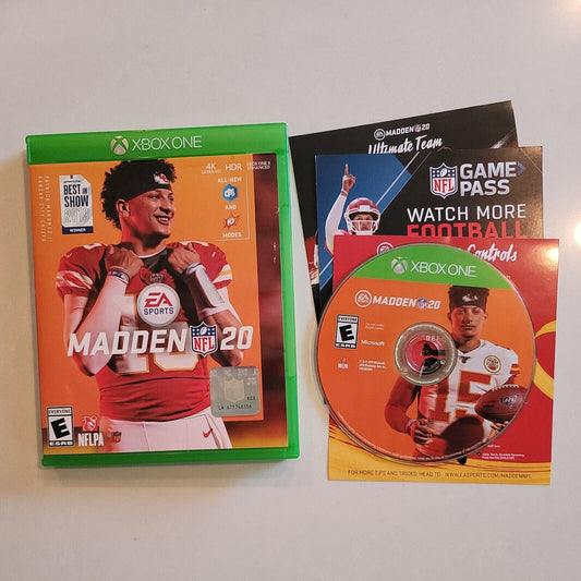 Madden NFL 20 - Microsoft Xbox One (Used) CIB Complete SB10