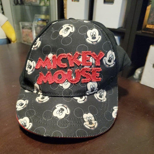 Disney Mickey Mouse Embroidered Baseball Cap Red Black  Snap Back Hat Cap 3 - 5t