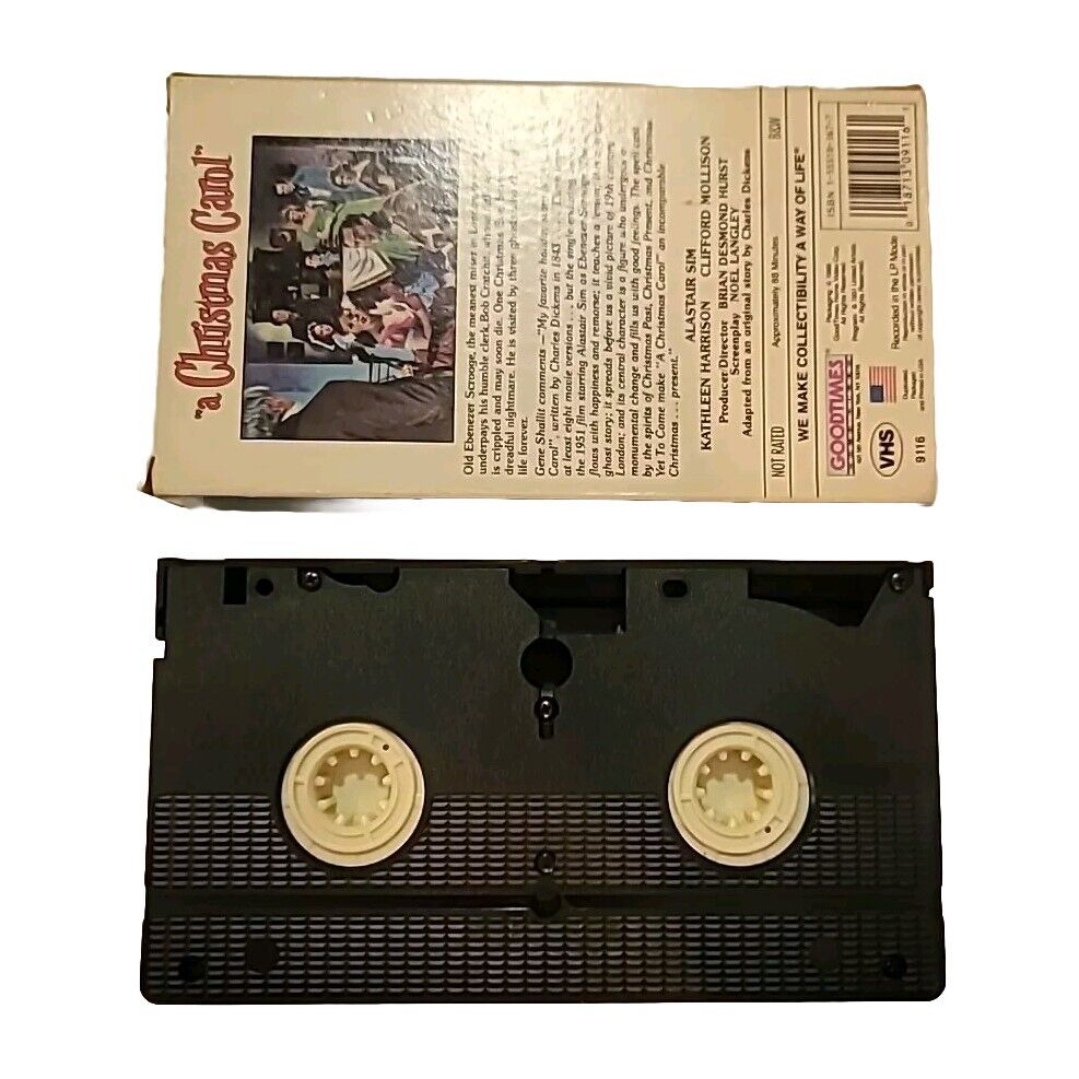 A Christmas Carol VHS 1989 Charles Dickens classic version