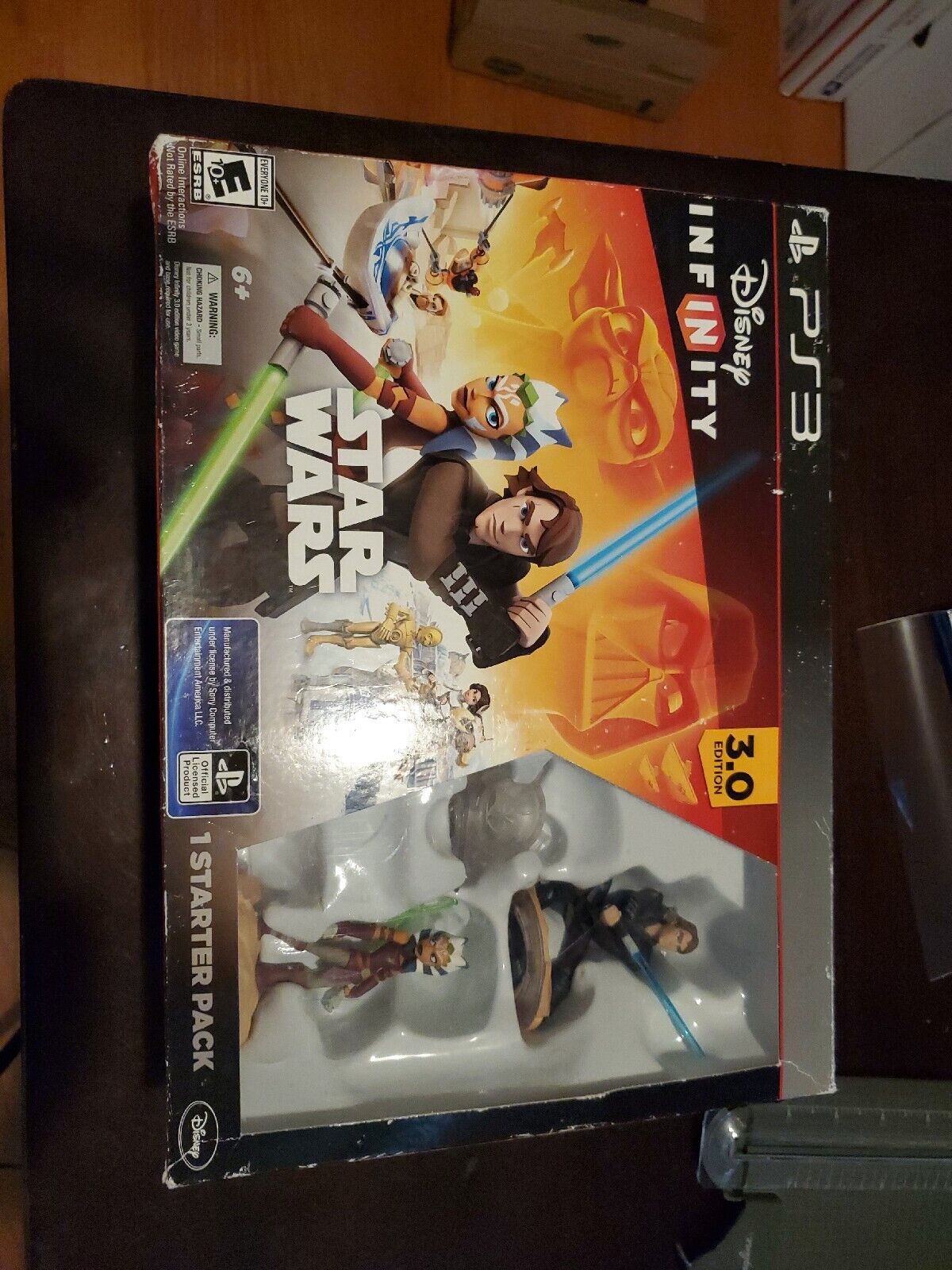 PS3 Disney Infinity 3.0 Edition Star Wars Starter Pack With Game & Figure New