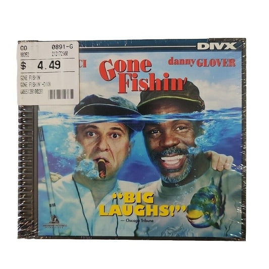 Gone FISHIN New Sealed DivX Movie Disc NOT A DVD Rare!