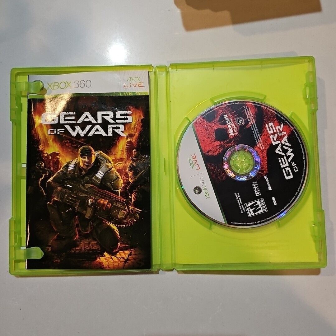 Gears of War 1 Microsoft Xbox 360, 2006 Complete w/ Manual CIB Tested Original