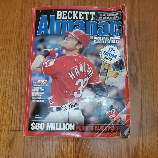 2012 Beckett Baseball Almanac Josh Hamilton #17th Edition