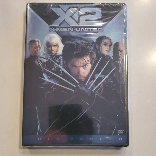 X2: X-Men United (DVD, 2003, Full screen, Action) New & Sealed SB10