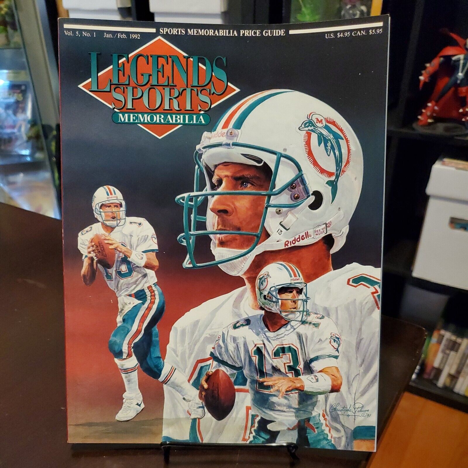 Dan Marino 1992 Legends Sports Memorabilia Price Guide Magazine  Vol 5 No 1 