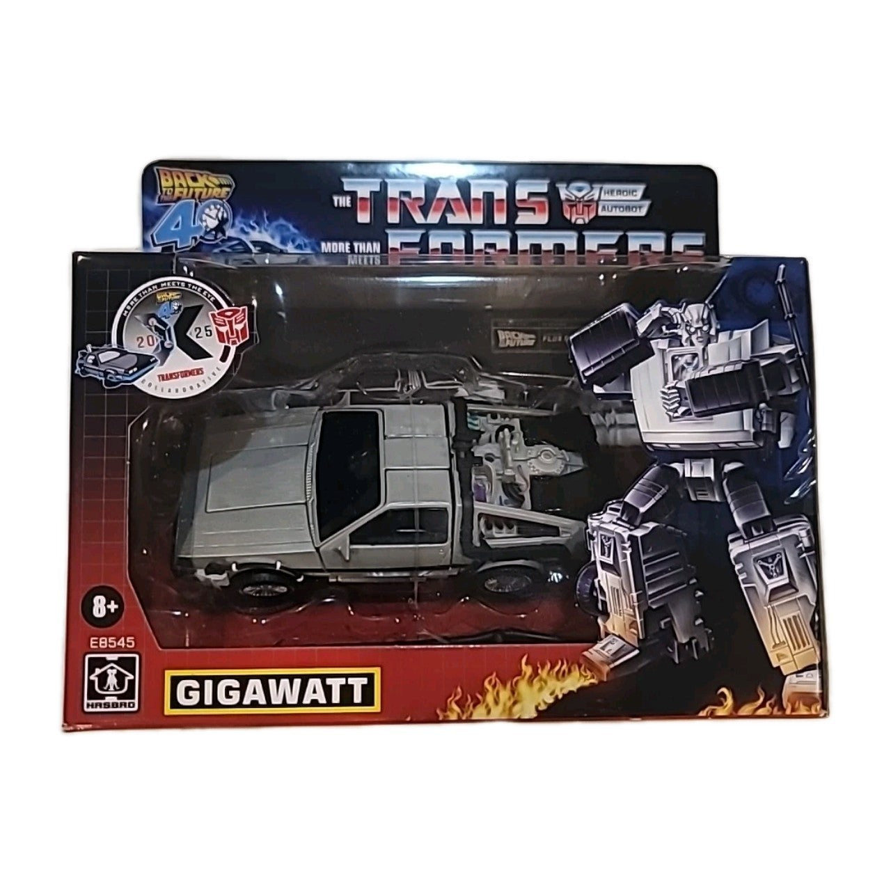 Back To The Future Transformers Delorian Gigawatt Generations 40th Anniversary 