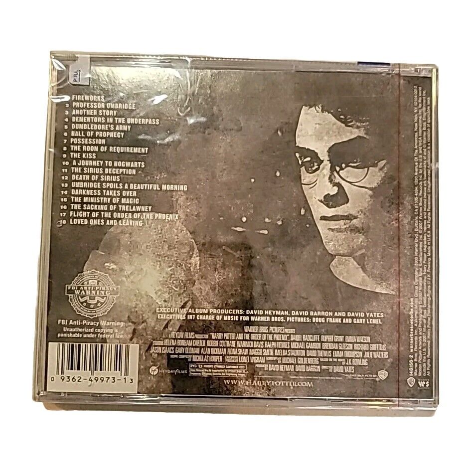 Harry Potter and the Order of the Phoenix Soundtrack Cd Nicholas Hooper