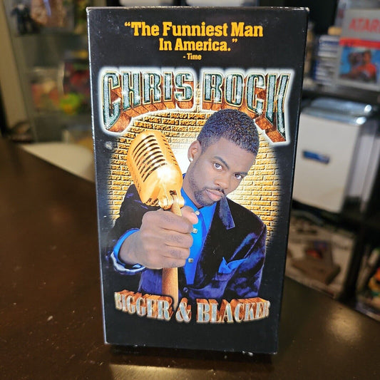 CHRIS ROCK BIGGER AND BLACKER VHS TAPE  2000 MINT CONDITION SHIPS FREE