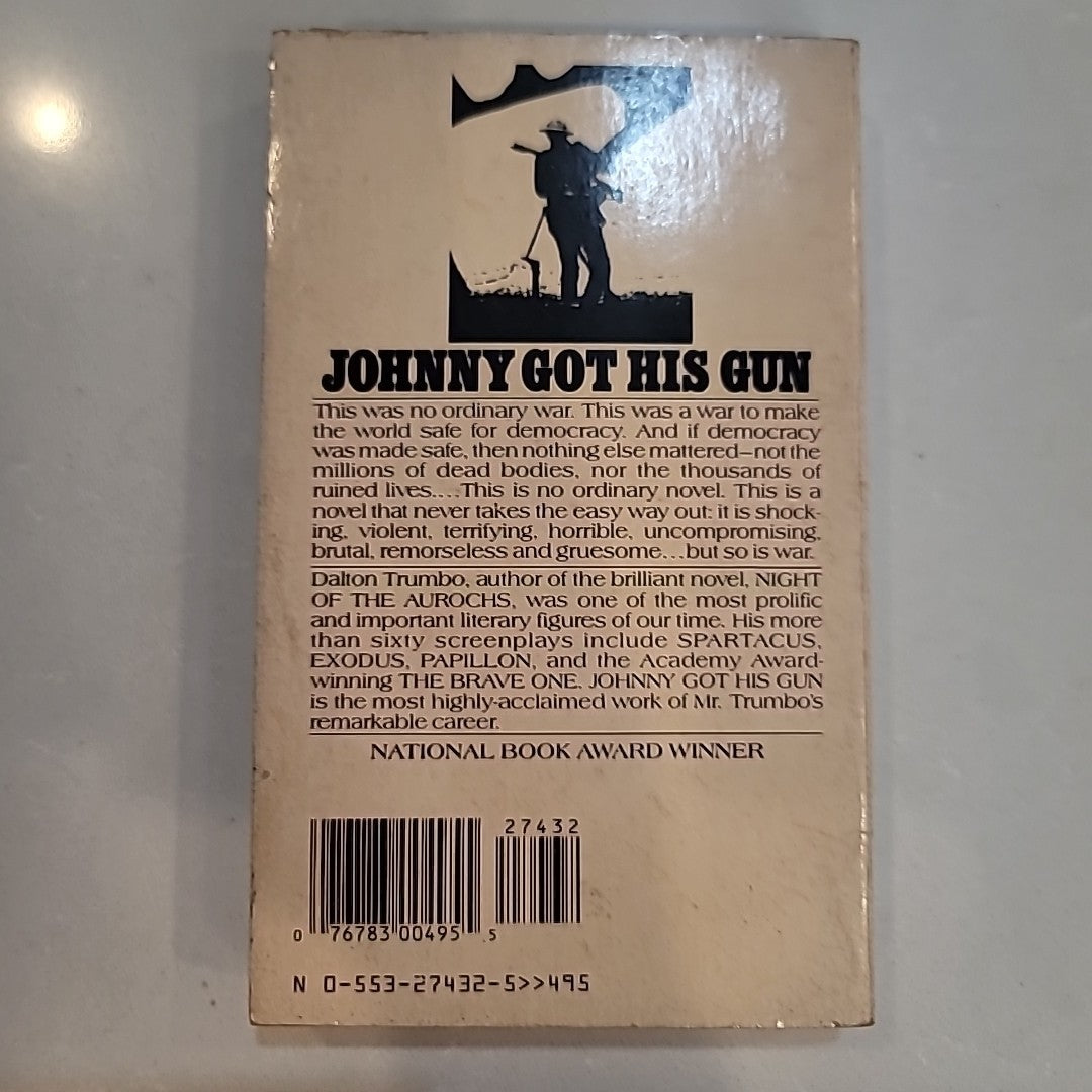 Dalton Trumbo Johnny Got His Gun 1989 Bantam Books  Paperback 