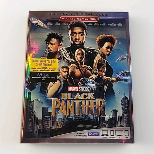 Black Panther (Blu-ray, 2018) Sealed With Slipcover 