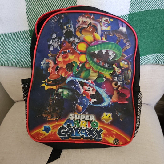 Backpack - Super Mario Brothers - Small 12 Inch - Mario Galaxy