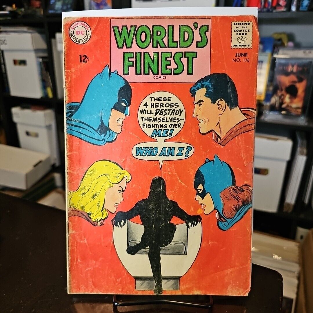 Worlds Finest #176 VG (DC 1968) NEAL ADAMS ART Batman Superman Detached Center