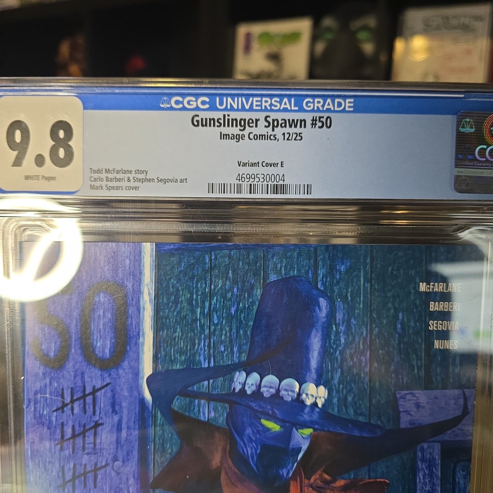GUNSLINGER SPAWN #50 CGC 9.8 NM/MINT 🔥Todd McFarlane Story Spears Cvr 🔥Image