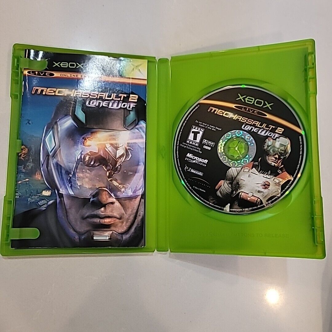 MechAssault 2: Lone Wolf (Microsoft Xbox, 2004) Complete Tested Limited Edition