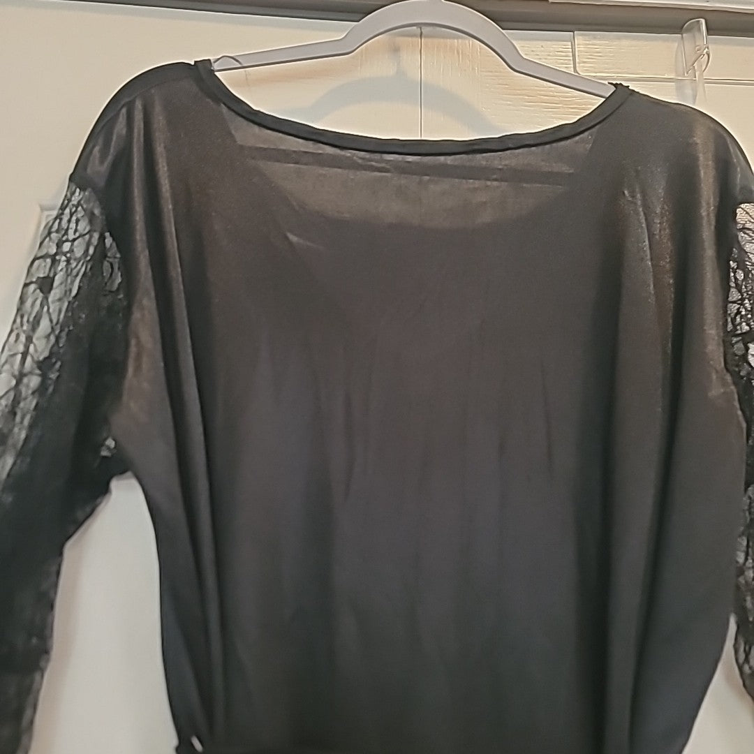 Adult Morticia Addams Family Costume Size L The Addams Family Dress & Wig