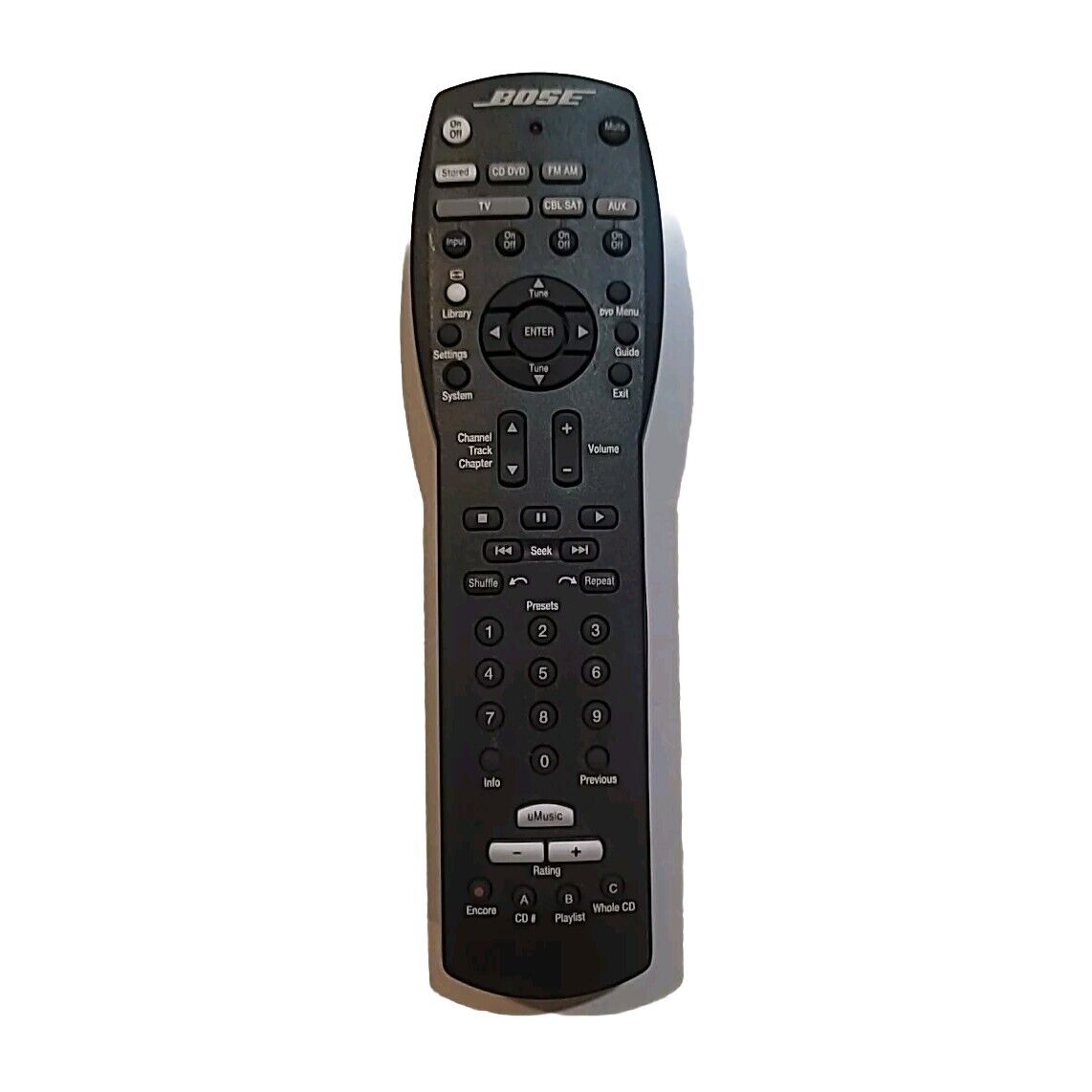 BOSE MX 7 52 6 U MUSIC GENUINE OEM REMOTE CONTROL