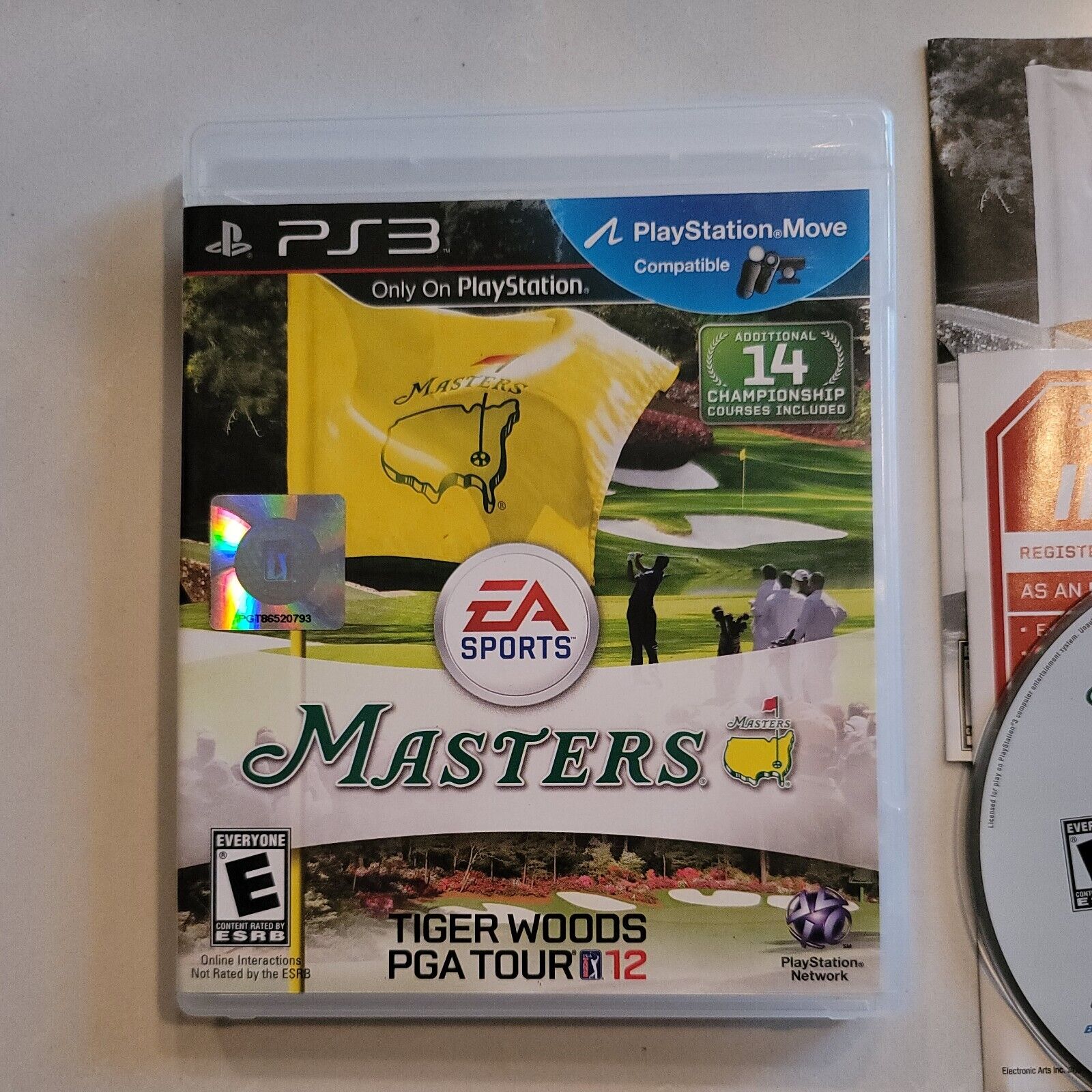 Tiger Woods PGA Tour 12 The Masters Sony Playstation 3 2011 PS3 CIB Complete SB