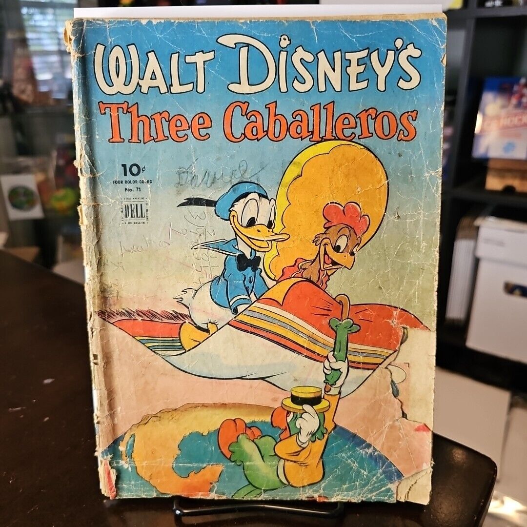 1945 Dell Four Color Walt Disney's First APPEARANCE of Three Caballeros # 71 