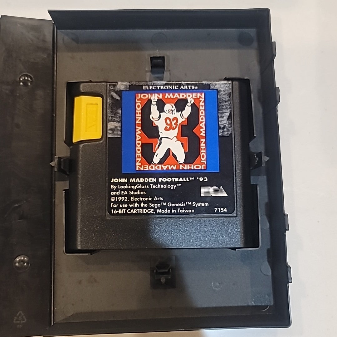 Madden NFL '94 (Sega Genesis, 1993)  Poster Included, No Manual 