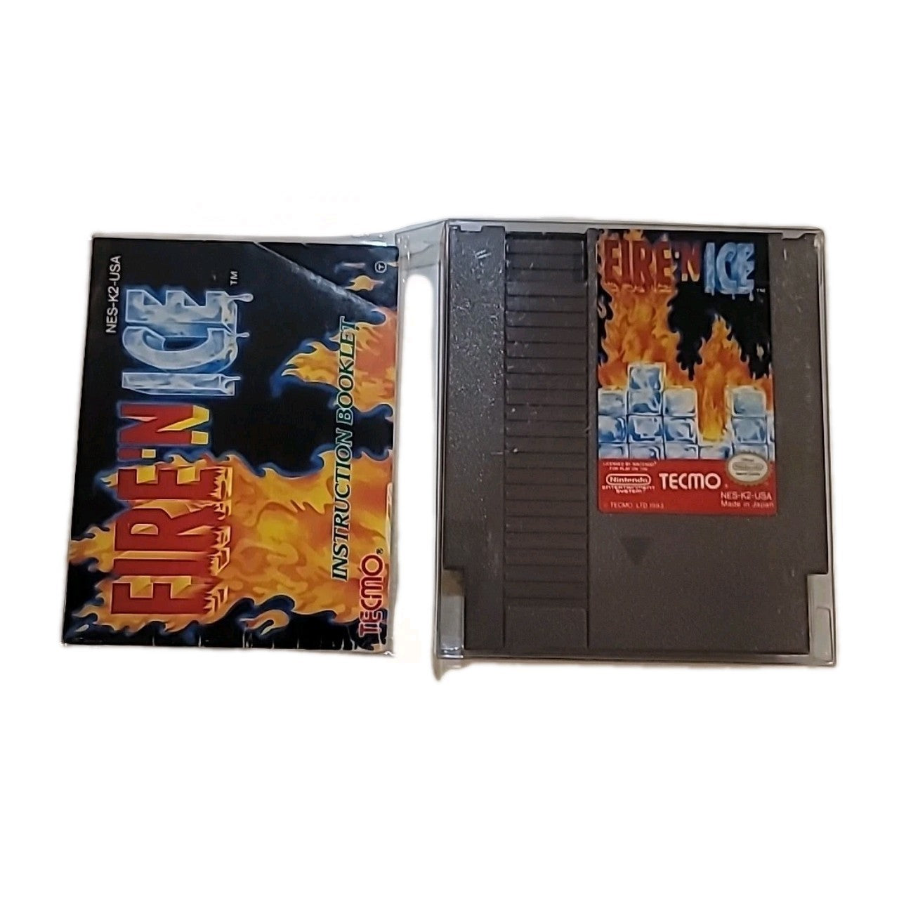 Fire 'N Ice (Nintendo NES, 1993) Authentic, Working, Game Cartridge W/ Booklet 