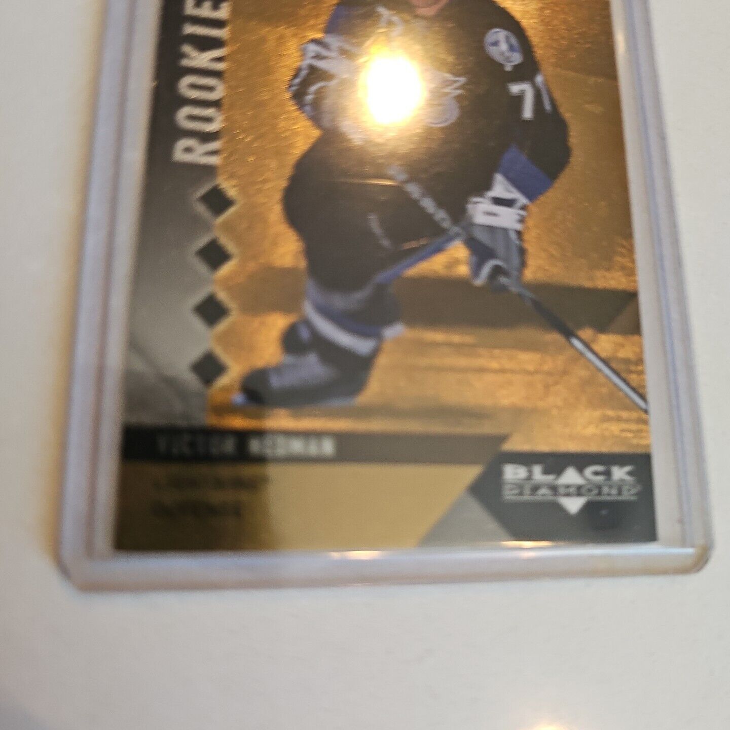 2009-10 UD Black Diamond Rookie Gems GOLD Victor Hedman 07/10 RC Quad Diamond