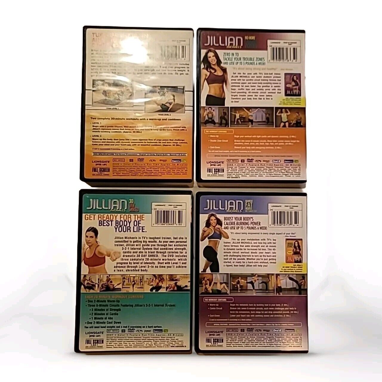 Jillian Michaels 7 DVD Workout Set Clean