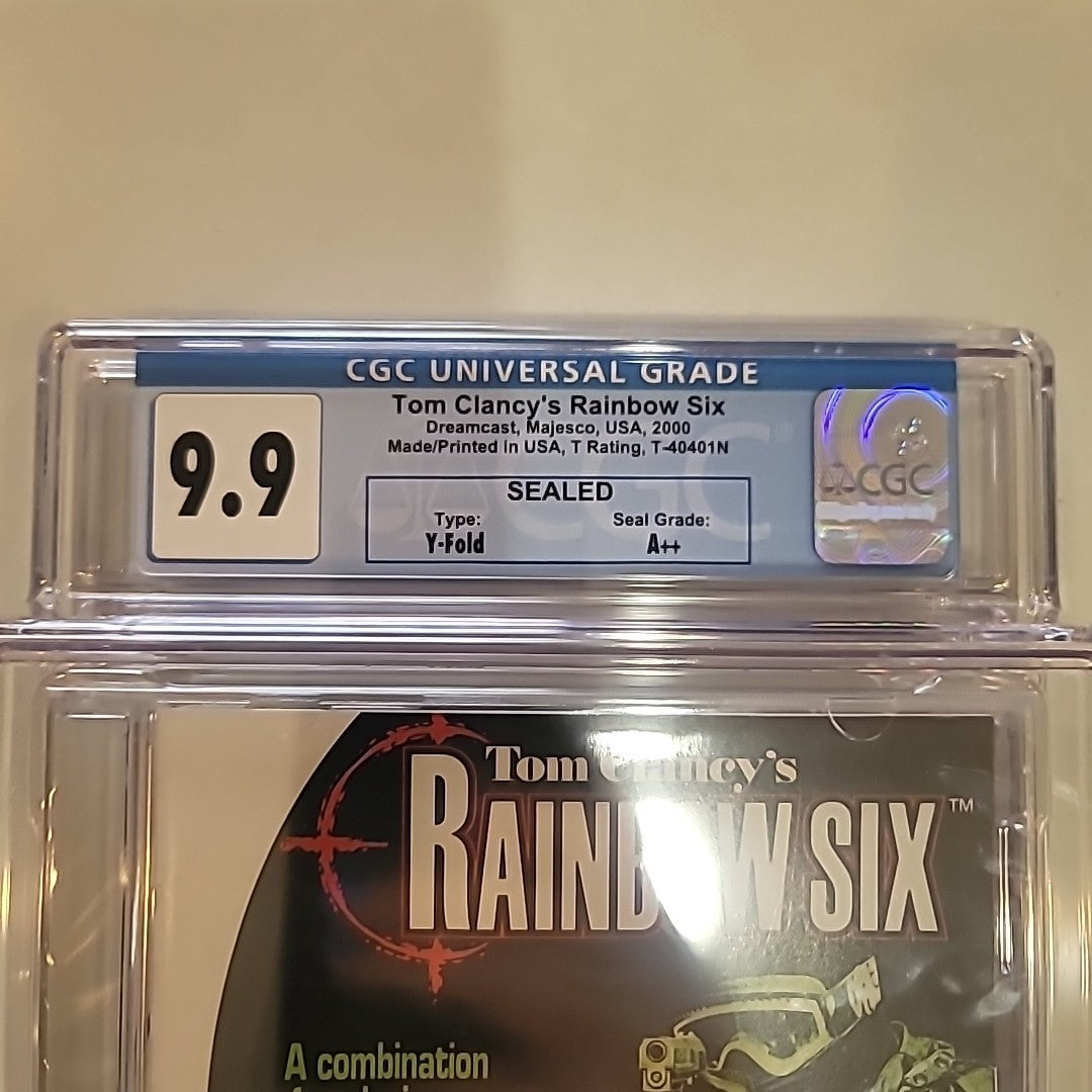 Tom Clancy's Rainbow Six (Sega Dreamcast, 2000) - CGC 9.9 A++ Sealed