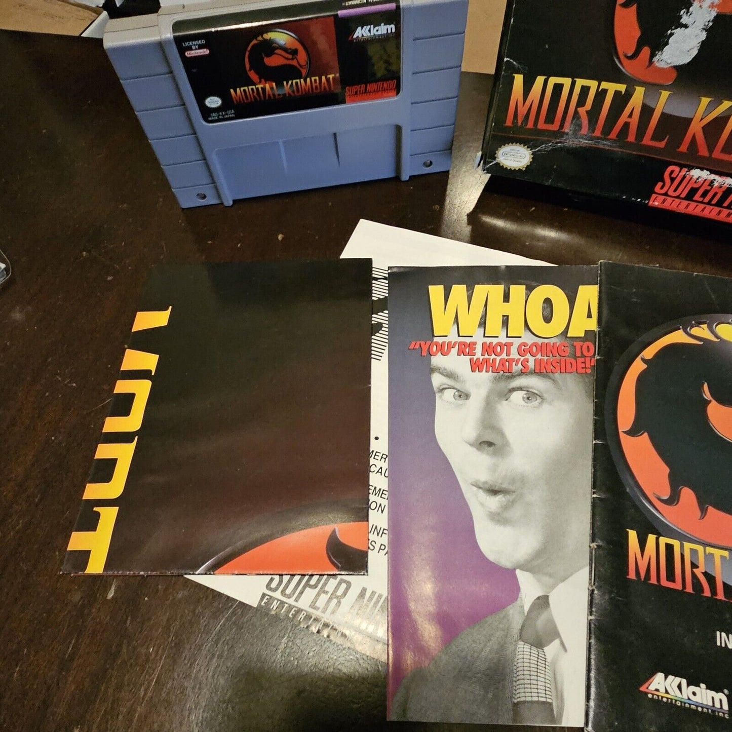 Mortal Kombat: Competition Edition (SNES 1992) CIB With Reg, Excellent Condition