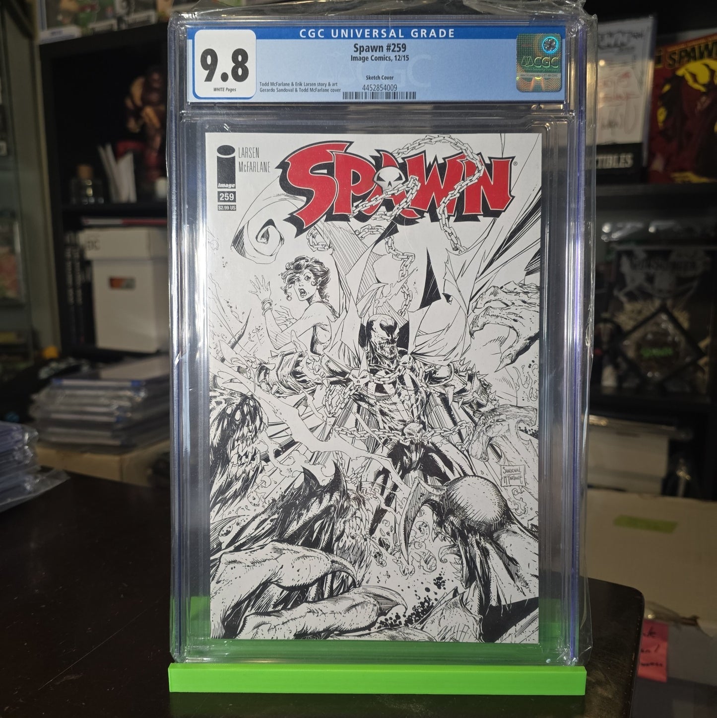 Spawn #259 SKETCH COVER CGC 9.8