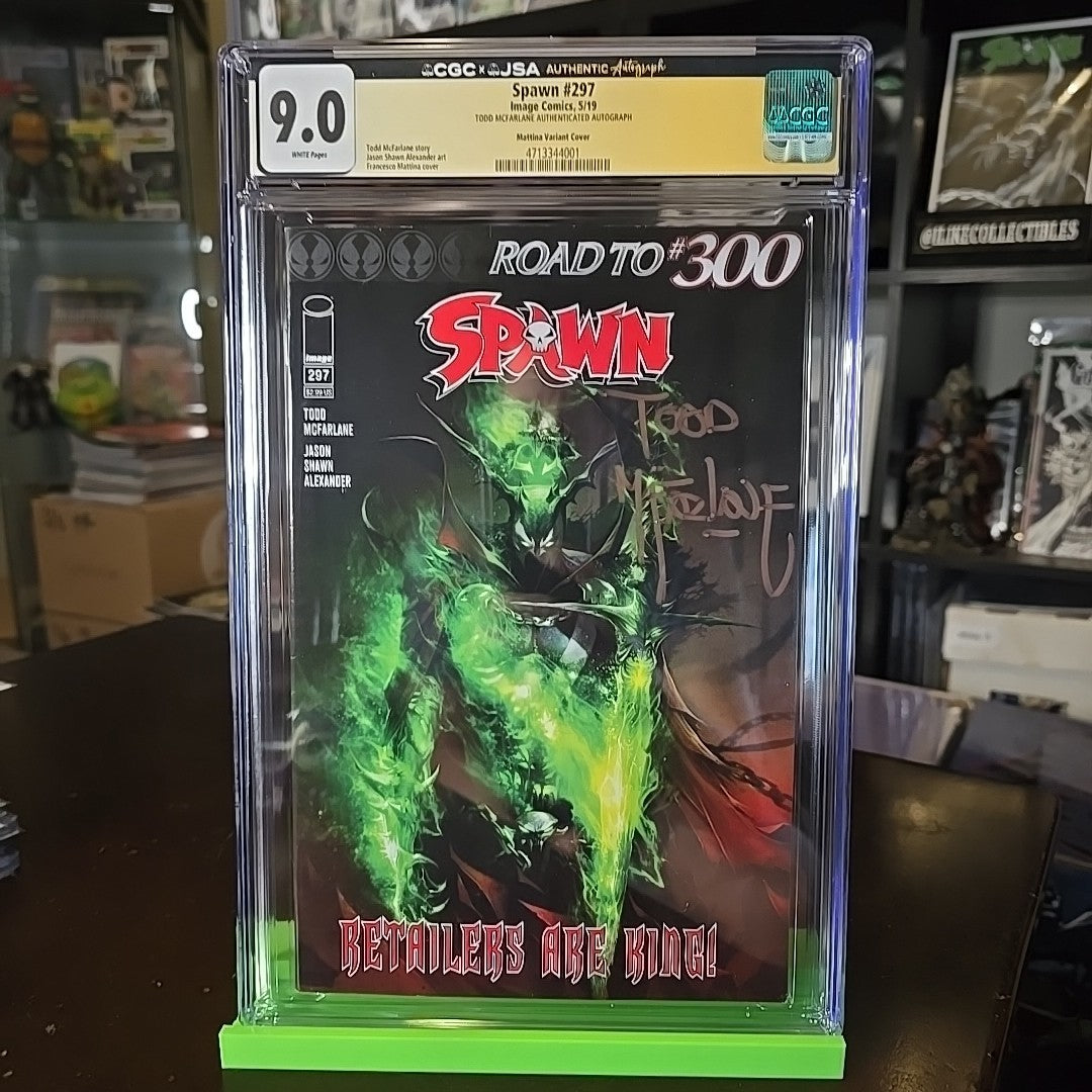 SPAWN #297 (2019) - CGC GRADE 9.0 - IMAGE One Per STORE SIGNED TODD MCFARLANE 